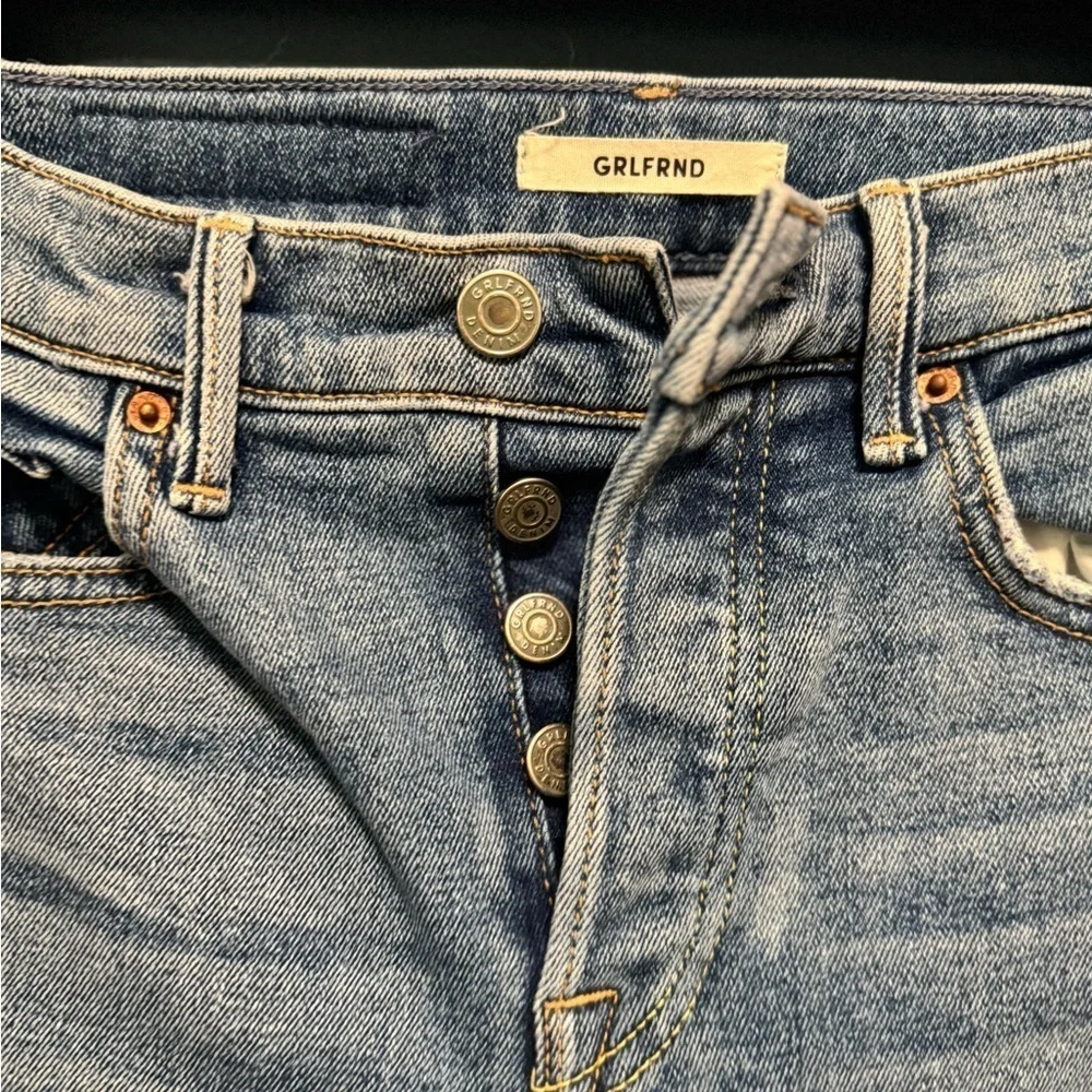 Grlfrnd Karolina  Blue Distressed Women's Jeans 24